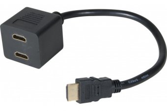 CABLE 1 HDMI mâle vers 2 HDMI femelle avec sorties audio 