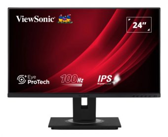 ViewSonic VG2448a-2 - Écran LED - 24" - 1920 x 1080 Full HD (1080p) @ 60 Hz - IPS - 250 cd/m² - 1000:1 - 5 ms - HDMI, VGA, DisplayPort - haut-parleurs 