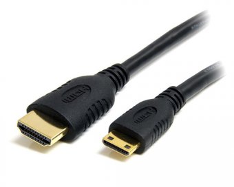 StarTech.com Câble HDMI haute vitesse avec Ethernet 1 m - HDMI vers HDMI Mini - M/M - Câble HDMI avec Ethernet - HDMI mâle pour 19 pin mini HDMI Type C mâle - 1 m - blindé - noir 