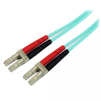 10m 10 Gb Aqua Fiber Patch Cable LC/LC 