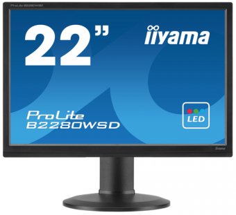 Iiyama ProLite B2280WSD1  écran LED  22"  DVID, VGA  noir 