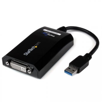 StarTech.com Adaptateur vidéo multi-écrans USB 3.0 vers DVI-I ou VGA - Carte graphique externe - Mâle / Femelle - 2048x1152 - Adaptateur USB/DVI - USB type A (M) pour DVI-I (F) - USB 3.0 - 15.2 cm - support 2 048 x 1 152 - noir - pour P/N: DVIDDMM10, DVID 
