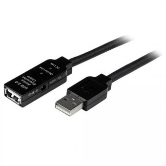 StarTech.com Câble Répéteur Active USB 2.0 25 m Mâle vers Femelle - Rallonge / Extension USB 2.0 Actif - 1x USB A (M) 1x USB A (F) - 25m - Rallonge de câble USB - USB (F) pour USB (M) - USB 2.0 - 25 m - actif - noir - pour P/N: SVA5H2NEUA, UUSBOTG 