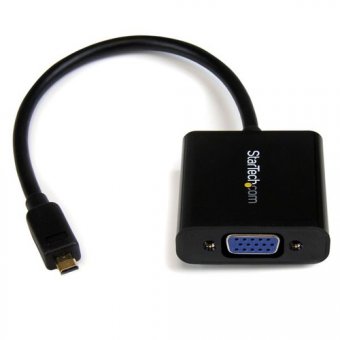 StarTech.com Adaptateur convertisseur Micro HDMI vers VGA pour smartphone/ultrabook/tablette - 1920 x 1080 (MCHD2VGAE2) - Convertisseur vidéo - HDMI - VGA - noir 