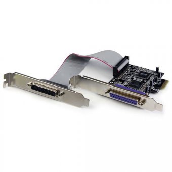 StarTech.com Carte PCI Express 2 ports paralleles DB25 - Carte controleur PCI-E 2 ports IEEE 1284 Low Profile - Adaptateur parallèle - PCI Express x1 - IEEE 1284 x 2 