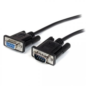 StarTech.com Cable serie DB9 RS232 en liaison directe de 2 m - Noir - M/F - Rallonge de câble série - DB-9 (M) pour DB-9 (F) - 2 m - noir - pour P/N: 1P3FPC-USB-SERIAL, IC232TTL, ICUSB2324I, ICUSB232D, ICUSB232V2, SV1108IPPWGB 