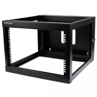 StarTech.com Armoire Serveur Rack 6U pour Serveur 22 - Coffret mural ouvert avec fixations et charnieres -Dimension: 60,4 X 40,8 cm - Rack - montable sur mur - noir - 6U - 22" 