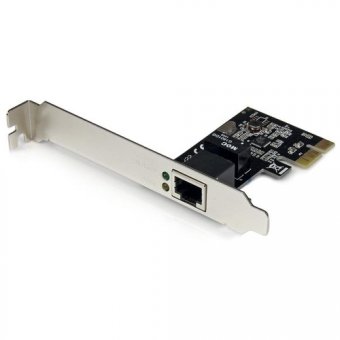 Startech Carte réseau PCIe à 1 port Gigabit Ethernet - Adaptateur PCI Express vers RJ45 - 10/100/1000 Mbps - Adaptateur réseau - PCI Express x1 profil bas - Gigabit Ethernet - pour P/N: ET91000SM10, ET91000SM20 