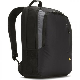 Case/Nylon 17" Value Backpack Black/Grey 