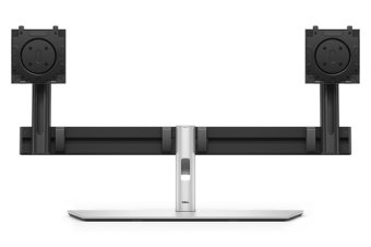 Dell Pro Dual Monitor Stand - MDS26 - Pied - pour 2 moniteurs - quick release mechanism - argent/noir - Taille d'écran : 19"-27" - Interface de montage : 100 x 100 mm - ordinateur de bureau 