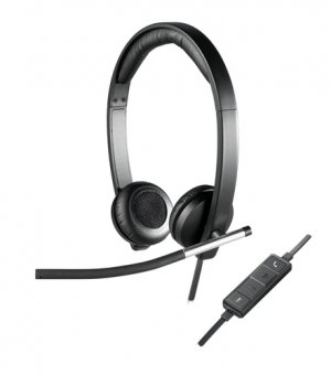 Casque USB Logitech Stereo H650e - Micro-casque - sur-oreille - filaire 