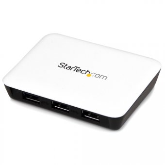 StarTech.com Adaptateur réseau USB 3.0 vers Gigabit Ethernet avec hub USB 3.0 de 3 ports - Concentrateur USB 3 auto alimenté - Blanc - Concentrateur (hub) - 3 x SuperSpeed USB 3.0 + 1 x 10/100/1000 - de bureau 