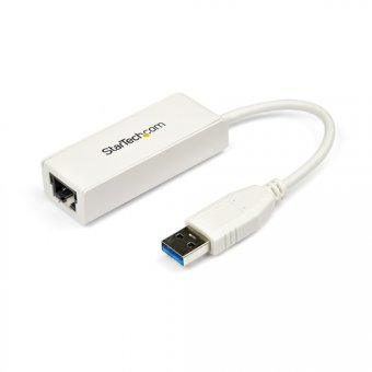 StarTech.com Réseau adaptateur USB 3.0 vers Gigabit Ethernet - NIC USB vers RJ45 pour réseau 10/100/1000 - Adaptateur réseau - USB 3.0 - Gigabit Ethernet - blanc 