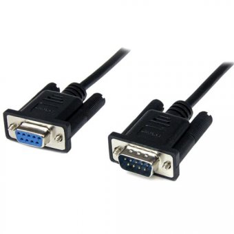 StarTech.com Câble Null Modem croisé série RS232 DB9  2 m - Cordon Null Modem RS232 male femelle - Câble Null Modem M/F - Noir 2m - Câble de modem nul - DB-9 (F) pour DB-9 (M) - 2 m - noir - pour P/N: 1P3FPC-USB-SERIAL, ICUSB2321F, ICUSB2324I, ICUSB232V2, 