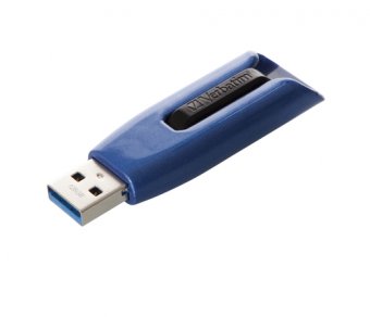 Verbatim Store 'n' Go V3 MAX - Clé USB - 128 Go - USB 3.0 - bleu/noir 
