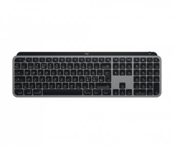 Logitech Master Series MX Keys S for Mac - Clavier - full size - rétroéclairé - sans fil - Bluetooth LE - QWERTY - Nordique (Danois/Finnois/Norvégien/Suédois) - gris sidéral 