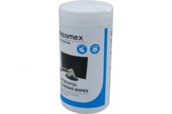 DACOMEX Boîte de 100 lingettes pour écrans et matériel informatique 