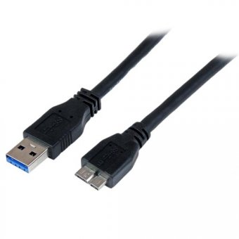 StarTech.com Câble certifié USB 3.0 A vers Micro B de 1 m - Cordon USB3 SuperSpeed USB A vers USB Micro B - M/M - Câble USB - Micro-USB de type B (M) pour USB type A (M) - USB 3.0 - 1 m - noir - pour P/N: DKT30CVAGPD, HB30A4AIB, HB30AM4AB, HB31C2A2CME, HB 