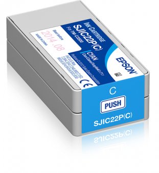 Epson SJIC22P(C) - Cyan - original - cartouche d'encre - pour TM C3500 