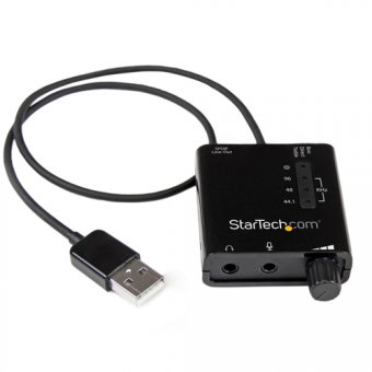 StarTech Carte Son Externe USB avec sortie SPDIF Audio Numérique - Convertisseur DAC USB Audio Stéréo - Enregistrement 96KHz/24-bit - Carte son - 24 bits - 96 kHz - stéreo - USB 2.0 - pour P/N: MU15MMS, MU6MMS 