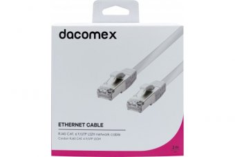 DACOMEX Cordon RJ45 CAT. 6 F/UTP LSOH snagless blanc - 3 m 