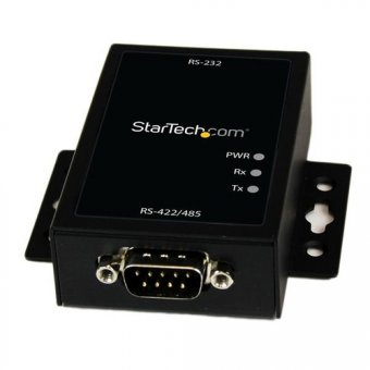 StarTech.com Convertisseur Industriel Interface RS232 vers RS422/485 avec protection ESD 15KV - Adaptateur de Port RS-232 à RS-422/RS-485 - Adaptateur série - RS-232 - RS-422/485 x 1 - noir 