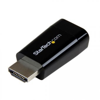 StarTech.com Adaptateur Compact HDMI vers VGA - Convertisseur Vidéo HDMI vers VGA - 1920 x 1280 / 1080p - Adaptateur vidéo - HDMI mâle pour HD-15 (VGA) femelle - 4.5 cm - noir - actif - pour P/N: DKT30CSDHPD3, SV211HDUC, SV221HUC4K 