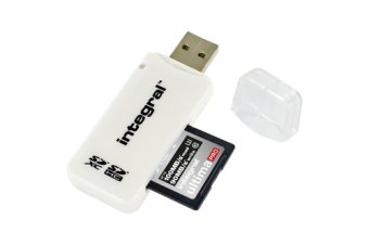 Integral SD Card Reader - Lecteur de carte (MMC, SD, MMCmobile, MMCplus, SDHC, SDXC) - USB 2.0 