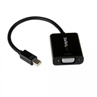StarTech Adaptateur vidéo Mini DisplayPort 1.2 vers VGA - Convertisseur Mini DP vers HD15 - M/F - 1920 x 1200 - Noir - Adaptateur vidéo - Mini DisplayPort (M) pour HD-15 (VGA) (F) - Displayport 1.2/Thunderbolt - 22 cm - actif, support 1920 x 1200 (WUXGA) 