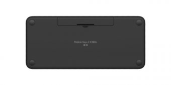 Logitech Pebble Keys 2 K380s - Clavier - sans fil - Bluetooth LE - AZERTY - Français - graphite ton sur ton 