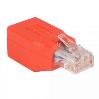 StarTech.com Cat6 Cable - Cat6 Crossover Adapter - GbE - Red - Ethernet Network Cable (C6CROSSOVER) - Adaptateur de câble inverseur - RJ-45 (M) pour RJ-45 (F) - CAT 6 - rouge 