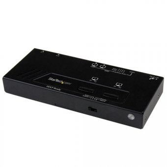 StarTech.com Switch Matrice HDMI 2x2 avec Commutation Automatique et Prioritaire - Boîtier de Partage / Matrice HDMI 2x2 - 1080p - Commutateur vidéo/audio - de bureau - pour P/N: SVA12M2NEUA, SVA12M5NA 
