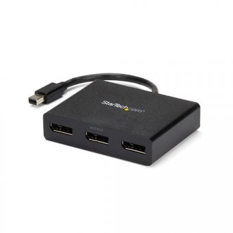 StarTech.com Splitter multi-écrans Mini DisplayPort vers 3x DisplayPort - Hub MST à 3 ports - Répartiteur Mini DP 1.2 vers 3x DP - Répartiteur video - 3 x DisplayPort - de bureau - AC 100/230 V - pour P/N: SVA5N3NEUA 