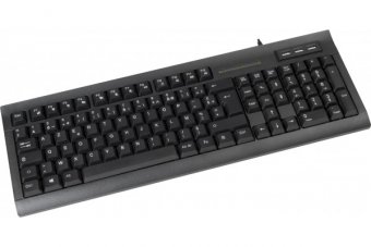 DACOMEX Clavier K460-U avec hub USB noir 