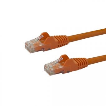 0.5m Orange Snagless Cat6 Patch Cable 