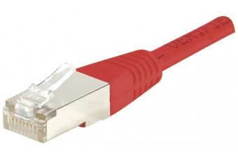 Cordon RJ45 catégorie 5e F/UTP rouge - 0,7 m 