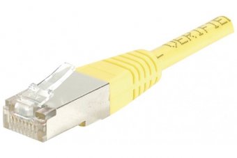 Cordon RJ45 catégorie 5e F/UTP jaune - 0,7 m 