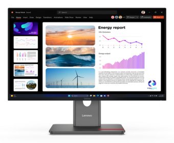 Lenovo ThinkVision P24Q-40 - Écran LED - 24" (23.8" visualisable) - 2560 x 1440 QHD @ 120 Hz - IPS - 300 cd/m² - 1500:1 - HDR10 - 4 ms - HDMI, DisplayPort - noir corbeau 