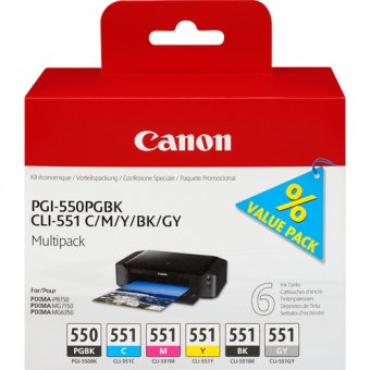 Ink/PGI-550+CLI-551 CMYKPkG 