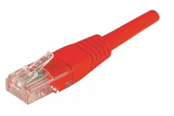 Cordon RJ45 catégorie 6 U/UTP rouge - 1 m 