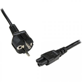 StarTech.com Cordon d'alimentation en trèfle Schuko CEE7 vers IEC 320 C5 1m pour PC portable - Câble secteur tripolaire EU à C5 - M/F Noir - Câble d'alimentation - IEC 60320 C5 pour power CEE 7/7 (M) - CA 250 V - 1 m - moulé - noir 