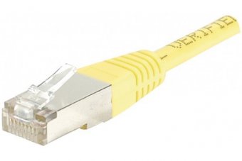 Cordon RJ45 catégorie 6 F/UTP jaune - 10 m 