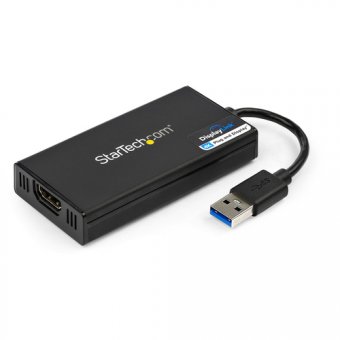 Startech Adaptateur USB 3.0 vers HDMI, 4K 30Hz Ultra HD, certifié DisplayLink, convertisseur d'adaptateur d'affichage USB Type-A vers HDMI pour moniteur, vidéo externe et carte graphique, Mac et Windows - Adaptateur USB vers HDMI (USB32HD4K) - Câble adapt 