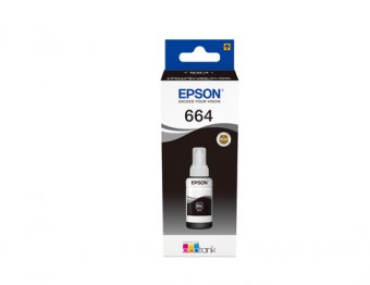Epson T6641 - 70 ml - noir - original - recharge d'encre - pour EcoTank ET-14000, ET-16500, ET-2500, ET-2550, ET-2600, ET-2650, ET-3600, ET-4500, ET-4550 