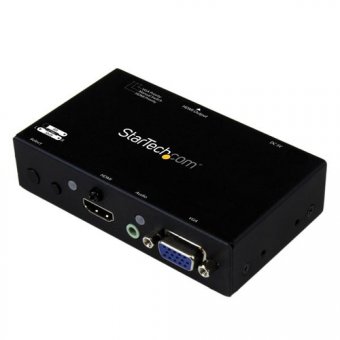 StarTech.com Switch 2x1 HDMI et VGA vers HDMI avec convertisseur VGA vers HDMI et commutation prioritaire - Commutateur HDMI / VGA - 1080p - Commutateur vidéo/audio - de bureau - pour P/N: SVA5N3NEUA 