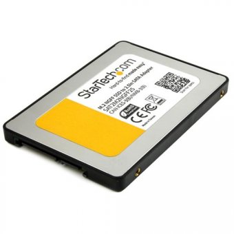 Startech Adaptateur SSD M.2 vers SATA III de 2,5 pouces - Convertisseur de lecteur à état solide avec boîtier de protection - Contrôleur de stockage - M.2 - SATA 6Gb/s - SATA - noir - pour P/N: BRACKET125PT, BRACKET125PTP, BRACKET225PT, BRACKET425F 