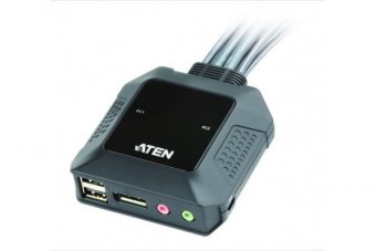 Aten CS22DP switch kvm DisplayPort / USB avec telecommande 