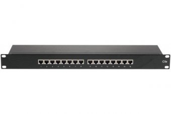 Panneau de brassage 19" 1U 16 ports CAT5e STP 