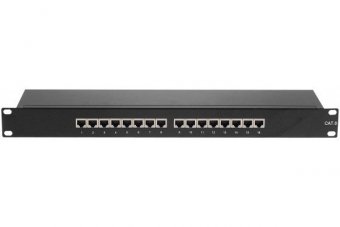 Panneau de brassage 19" 1U 16 ports CAT6 STP 