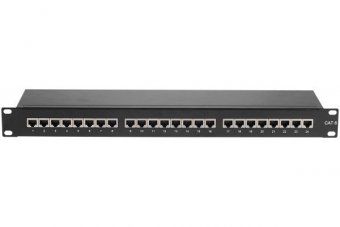 Panneau de brassage 19" 1U 24 ports CAT6 STP 